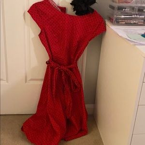 Vintage Polka Dot Dress Dance Costume